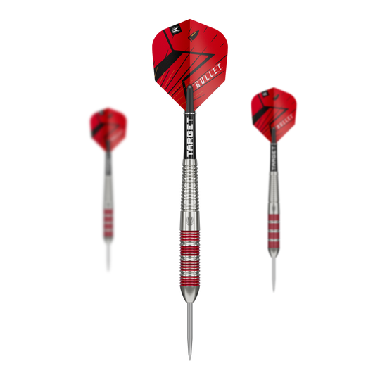 Zestaw 100 mosiężnych pocisków Steeldart Target Stephen Bunting - 22 g Zestaw 100 mosiężnych pocisków Steeldart Target Stephen Bunting - 22 g