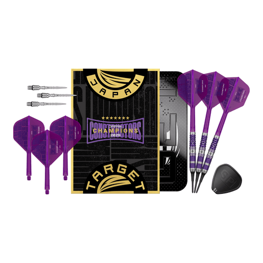 Lotki Target Japan Diamond GEN3 Constructors Champions Limited – 20 g Target Japan Diamond GEN3 Constructors Champions Limited Darts - 20g. Ein limitiertes Dart-Set mit edlem Design und 20g Gewicht.