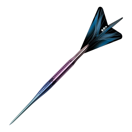 Caliburn TTD Complete Titanium T3 Rainbow Steeldarts - 7g Abgebildet ist der Caliburn TTD Complete Titanium T3 Rainbow Steeldarts - 7g. Der Dartpfeil weist eine schillernde Regenbogen-Optik auf.
