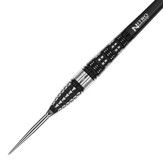 Strzałki stalowe Red Dragon Recon Torpedo Dieses Bild zeigt die Red Dragon Recon Torpedo Steeldarts - 23g. Die Darts liegen nebeneinander auf einer weißen Fläche.
