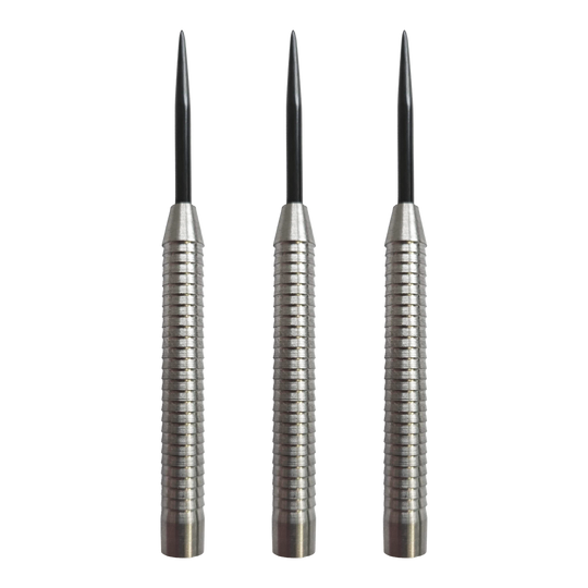 Lufy do rzutek McDart Shark 3 ze stali - 18 g Hier sieht man die McDart Shark 3 Steeldart-Barrels mit 18g Gewicht als Set. Die Steeldart-Barrels zeichnen sich durch eine anspruchsvolle Struktur aus.