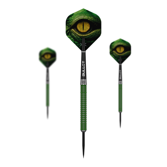 Stalowe lotki Bullet Gator Abgebildet sind die Bullet Gator Steeldarts in einem Set. Die Darts sind für das Spiel mit Stahlspitzen geeignet.