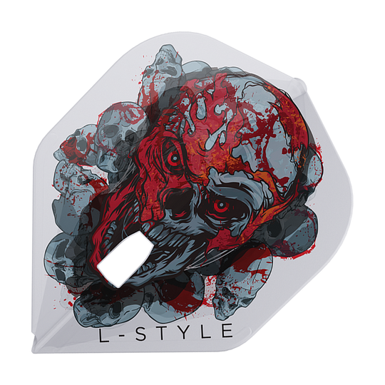 Loty Ryan Searle Signature V4 Clear White L1PRO w stylu L Dieses Bild zeigt die L-Style Ryan Searle Signature V4 Clear White L1PRO Flights. Die Flights überzeugen durch ihr klares und weißes Design.