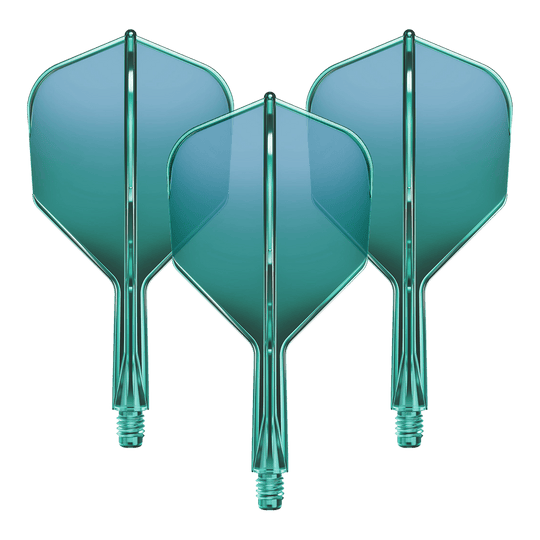 System wału lotniczego GOAT A1R No6 - zielony Produktbild mit dem Dateinamen GD8000160_GOAT_A1R_No6_Flight-Shaft-System_Gruen_19mm_1Set. Zeigt vermutlich ein grünfarbenes Flight-Shaft-System für Dartpfeile mit 19mm Länge.