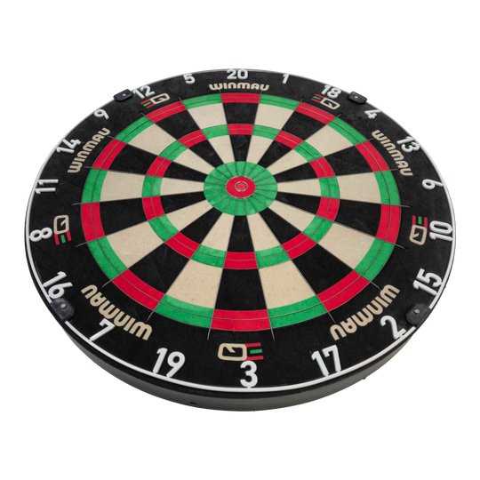 Abgebildet ist das Winmau Equalizer Steeldartboard. Das Board ist speziell für Steeldarts ausgelegt.