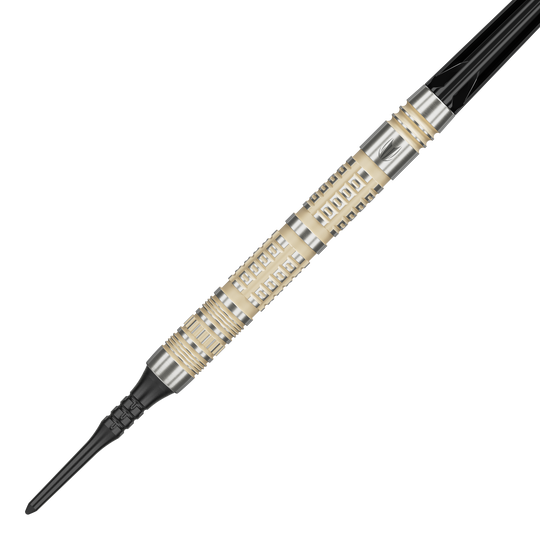 Target Dimitri Van Den Bergh 95K miękkie lotki - 19g Zu sehen sind die Target Dimitri Van Den Bergh 95K Softdarts mit 19 Gramm Gewicht. Sie eignen sich ideal für ambitionierte Dartspieler.