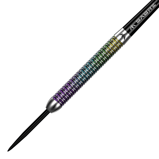 Misja Kaleidos Steeldarts Auf dem Bild sind die Mission Kaleidos Steeldarts zu sehen. Die Dartpfeile zeichnen sich durch ihr auffälliges Design aus.