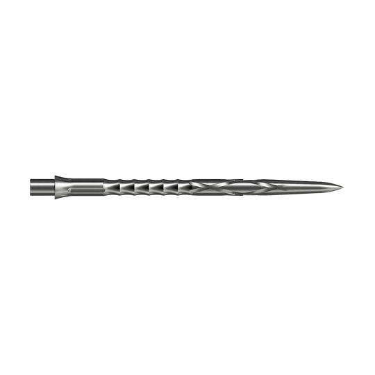 Abgebildet sind Steeldartspitzen Caliburn Evo System, HAN G2, Silber, 40mm. Diese Dartspitzen eignen sich für den professionellen Einsatz.