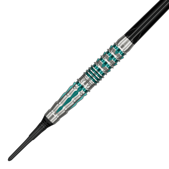 Target Black Marque Pierce Soft Darts - 18,5 g Die Abbildung präsentiert die Target Black Marque Pierce Softdarts mit einem Gewicht von 18,5g. Diese Softdarts bieten hohe Qualität und Präzision beim Wurf.