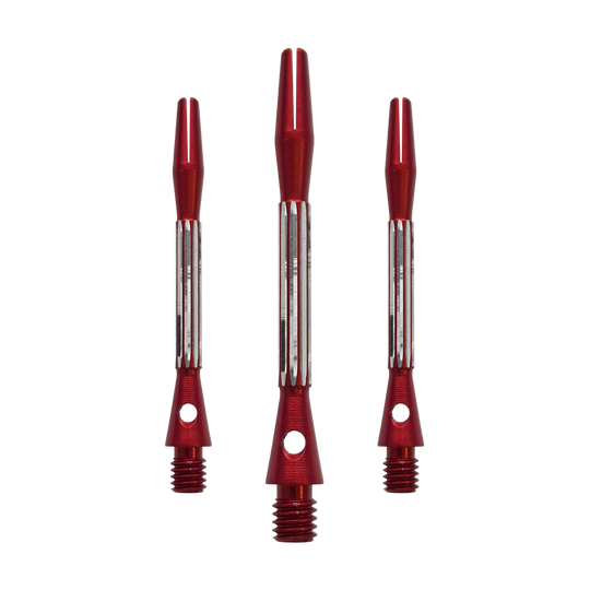 Aluminiowe wałki Bulls NL Flash 2 - czerwone - 46 mm Die Bulls NL Flash 2 Aluminium Shafts in Rot werden hier als Set gezeigt. Sie sind 46 mm lang und aus Aluminium gefertigt.