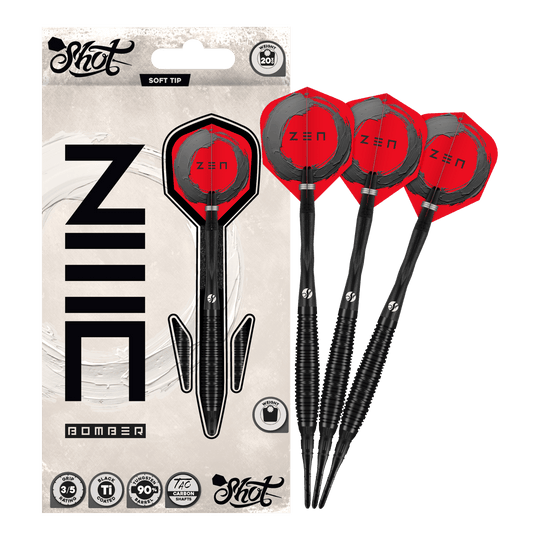 Miękkie lotki Shot ZEN Bomber - 20g Miękkie lotki Shot ZEN Bomber - 20g
