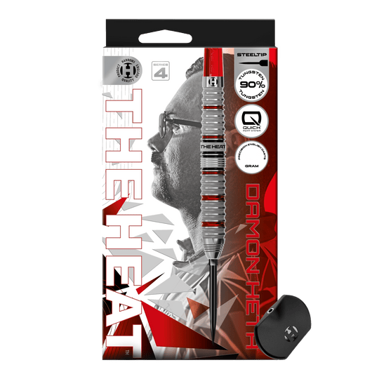 Stalowe lotki Harrow's Damon Heta Series 4 Quick Point Abgebildet sind die Harrows Damon Heta Series 4 Quick Point Steeldarts. Diese Darts zeichnen sich durch ein modernes Design und ausgezeichnete Flugeigenschaften aus.