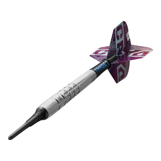 Das Bild zeigt die Target Cryo 11 Softdarts. Sie eignen sich für elektronische Dartboards.