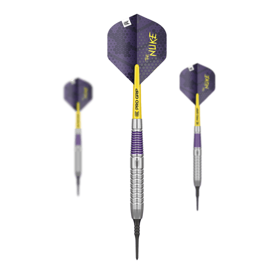 Lotki miękkie Target Luke Littler Brass - 19 g Dieses Bild zeigt das Set der Target Luke Littler Brass Softdarts - 19g. Im Set sind mehrere Dartpfeile des gleichen Modells enthalten.