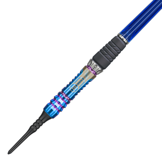 Hier sieht man den Target Japan Rising Sun GEN10 Softdarts - 21,5g. Der Dart ist perfekt für anspruchsvolle Spieler geeignet.