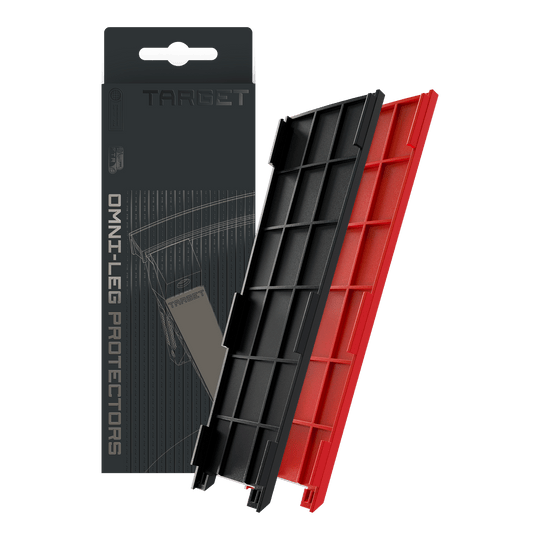 Ochraniacze nóg Target OMNI Zu sehen sind Target OMNI Leg Protectors. Sie sind speziell für den Schutz der Beine entwickelt.