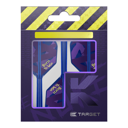 Target K-Flex Luke Littler urodził się, aby wygrać mistrzostwo świata nr 6 w lotach Hier sehen Sie die Target K-Flex Luke Littler Born To Win World Champion No6 Flights. Es handelt sich um spezielle Dart-Flights für Profis.