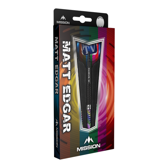 Misja Matt Edgar Steeldarts Die Abbildung zeigt die Mission Matt Edgar Steeldarts in ihrer Verpackung. Die Verpackung ist bunt gestaltet und zeigt den Namen des Produkts deutlich auf der Vorderseite.