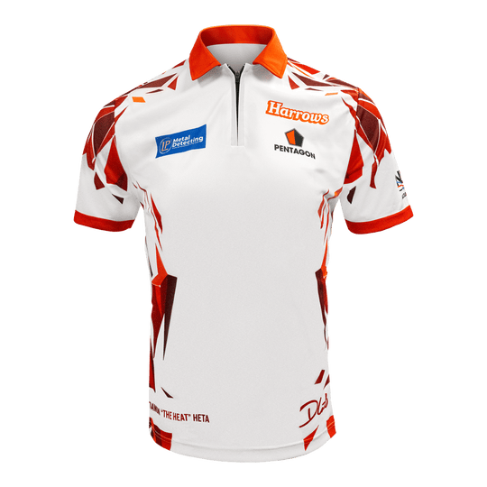 Koszulka gracza Damona Hety z Harrow Hier sieht man das Harrows Damon Heta Playershirt. Das Shirt ist für Dartspieler gemacht.