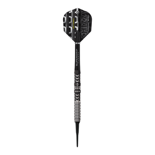 Harrow's Dave Chisnall Chizzy Series 4 miękkie lotki Gezeigt werden die Harrows Dave Chisnall Chizzy Series 4 Softdarts. Das Produkt bietet hohen Spielkomfort.