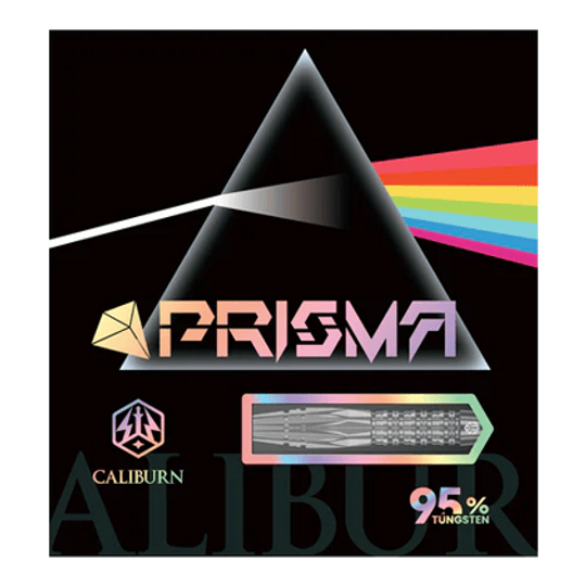Stalowe lotki Caliburn Prisma P1 - 19,5 g Caliburn Prisma Steeldarts mit einem Gewicht von 19,5g. Diese Steeldarts bieten optimale Kontrolle beim Werfen.