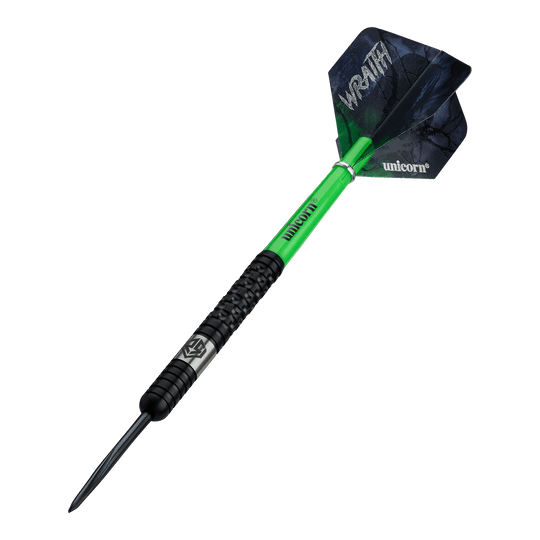 Unicorn Wraith Ross Smith Steel Darts - 22g Unicorn Wraith Ross Smith Steeldarts mit einem Gewicht von 22g werden auf diesem Bild dargestellt. Das Produkt ist für präzises Dartspiel entwickelt.