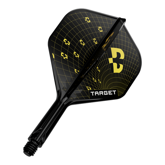Target K-Flex Bolide No2 Standard Flights Abbildung eines Dart-Flights, wahrscheinlich Target K-Flex Bolide No2 Standard in 19mm. Das Produkt ist einzeln dargestellt.