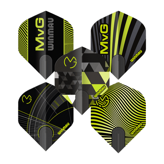 Kolekcja standardowych lotów Winmau Michaela Van Gerwena Prism nr 2 Dieses Bild zeigt die Winmau Michael Van Gerwen Prism No2 Standard Flight Collection. Das Produkt ist speziell für den Dartsport entwickelt.