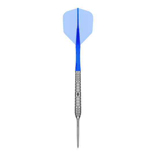Zu sehen sind die Caliburn Rix EZ-EVO R4 Steeldarts. Das Produkt ist für präzises und leistungsstarkes Dartspiel konzipiert.