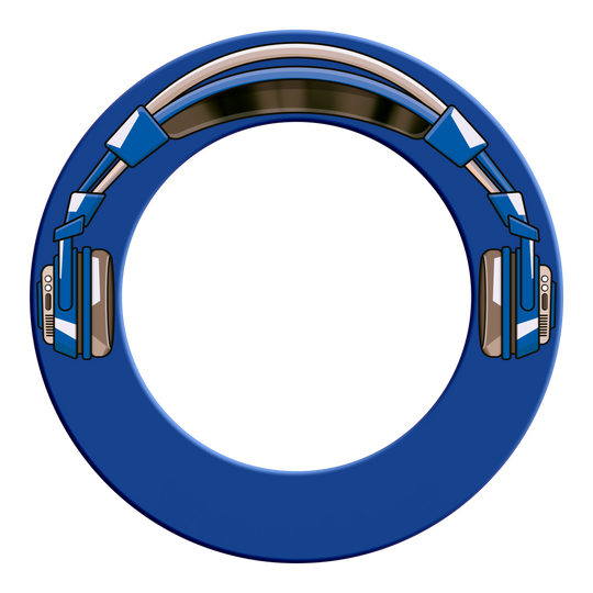 Dartboard Surround von McDart in Blau ist im Bild dargestellt. Das Produkt ist aus einer Werbeperspektive fotografiert.