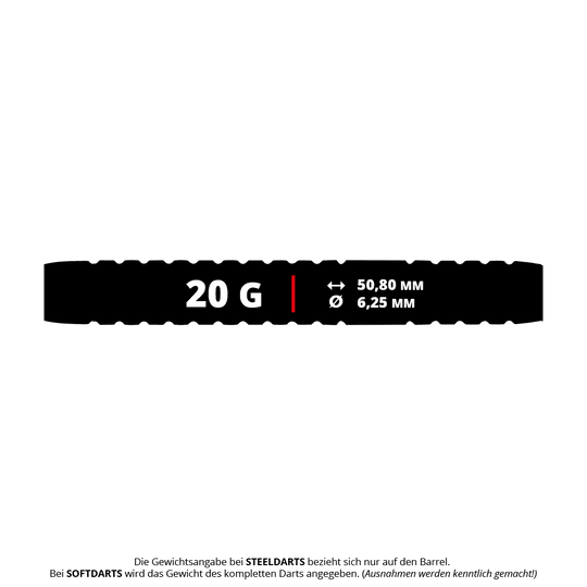 Red Dragon Ascend Parallel Softdarts - 20g Abgebildet ist das Produkt Red Dragon Ascend Parallel Softdarts - 20g. Die Softdarts eignen sich ideal für elektronische Dartautomaten.