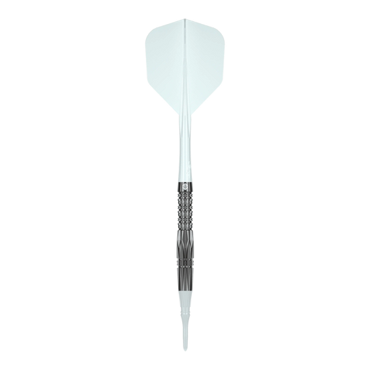 Miękkie lotki Caliburn Prisma P1 - 19g Zu sehen ist der Caliburn Prisma P1 Softdart - 19g aus einer anderen Perspektive. Der Softdart überzeugt durch Qualität und Design.