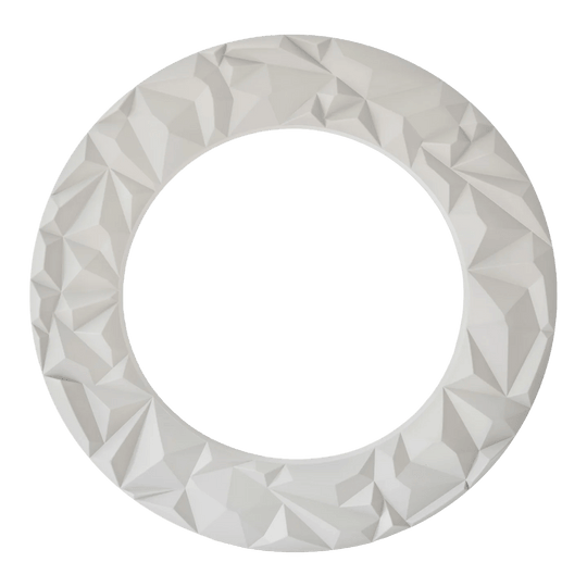 Hier ist das Precise 180 3D Dartboard Surround Subterra in Nordic Grey abgebildet. Dieses Produkt schützt die Wand und wertet das Dartboard-Setup optisch auf.