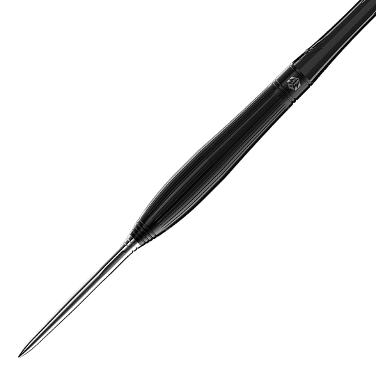 Zu sehen ist der Caliburn Chord C3 Steeldart mit einem Gewicht von 22,5g. Das Bild zeigt Details des Dartpfeils für den professionellen Einsatz.