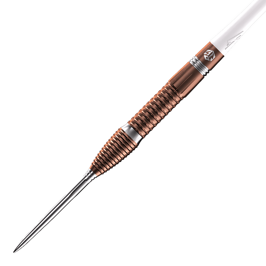 Stalowe lotki Caliburn Big Cats Lion Caliburn Big Cats Lion Steeldarts mit einem Gewicht von 23g. Das Bild zeigt die Vorderansicht des Produkts.