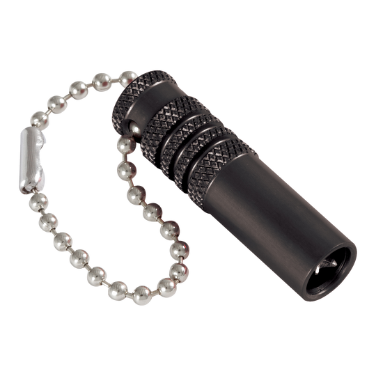 Das Bild zeigt das Target Extractor Tool Shaftrestentferner in der Farbe Schwarz. Es erleichtert das Herausziehen von festsitzenden Dart Shafts.