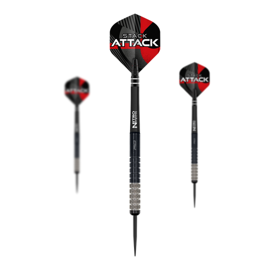Red Dragon Rob Owen Stack Attack Steeldarts - 22g Dies ist das Produkt Red Dragon Rob Owen Stack Attack Steedarts - 22g. Das Bild zeigt ein Set dieser Steeldarts.