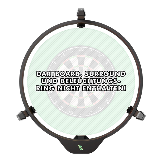 Elektroniczny system autopunktacji Scolia Home 2 2026 Das Bild zeigt das Produkt "Scolia Home 2 Electronic Score System", das an einem Dartboard angebracht ist. Auf dem Bild steht geschrieben, dass Dartboard, Surround und Beleuchtungsring nicht enthalten sind.