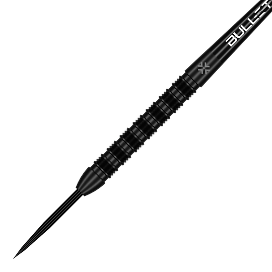 Stalowe lotki Bullet Shadow Gezeigt werden die Bullet Shadow Steeldarts. Sie zeichnen sich durch ihr elegantes Aussehen und hochwertige Qualität aus.