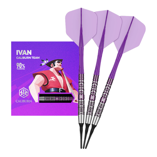 Caliburn Awakening Ivan Softdarts - 20g Zu sehen sind die Caliburn Awakening Ivan Softdarts mit 20g Gewicht. Dieses Produkt eignet sich für das elektronische Dartspiel.