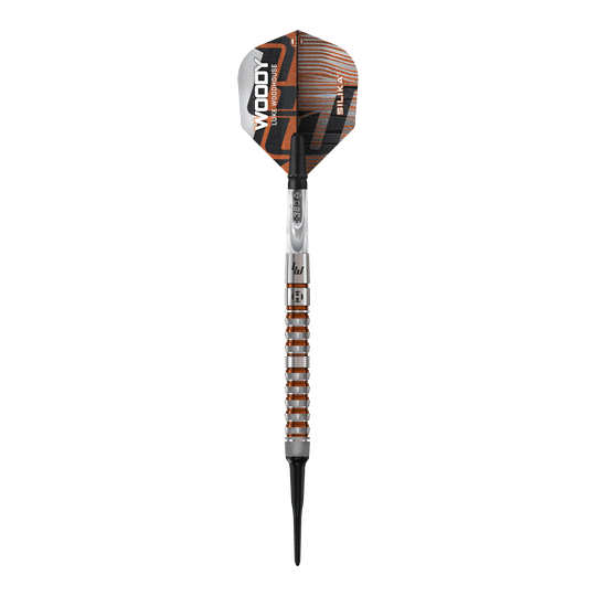 Harrow's Luke Woodhouse Series 3 Soft Darts - 18g Das Bild zeigt die Harrows Luke Woodhouse Series 3 Softdarts - 18g. Hier werden die 18g Softdarts aus der Serie präsentiert.