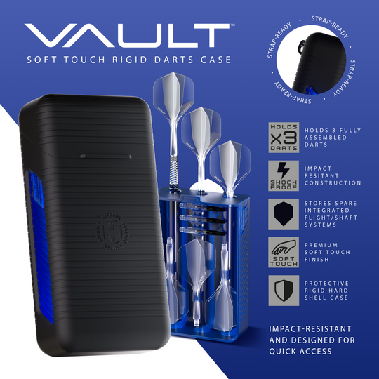 Lotki stalowe Harrows GEO Torpedo Quick Point Harrows GEO Torpedo Quick Point Steeldarts sind hier zu sehen. Die glänzenden Darts liegen nebeneinander.