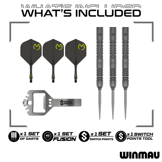 Winmau Michael van Gerwen Signature Edition Punkty przełączające Steeldarts Das Produkt ist die Winmau MvG Signature Edition Switch Points Steeldarts. Diese Steeldarts sind für Präzision und Qualität bekannt.