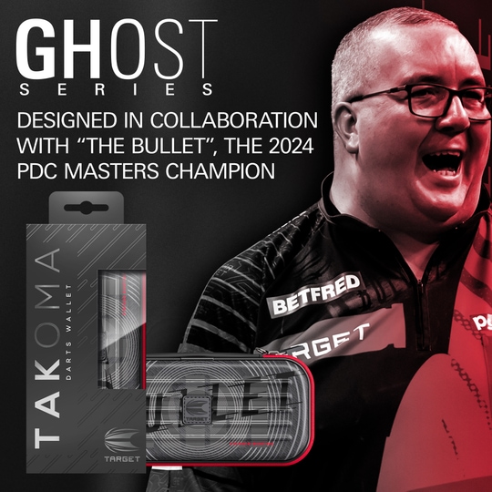 Etui na lotki Takoma Ghost Series Stephen Bunting Dieses Bild stellt das Takoma Ghost Series Stephen Bunting Dartcase dar. Es ist ein hochwertiges Dartcase aus einer speziellen Serie.