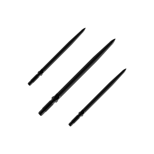 Końcówki do rzutek Bulls NL Convertible Point - Micro Grip - czarne Abgebildet ist ein Set von Dartspitzen mit MicroGrip und schwarzer Farbe. Der Dateiname lautet BU57704_BullsNL_Convertible_Points_MicroGrip_Schwarz_32mm_1Set.