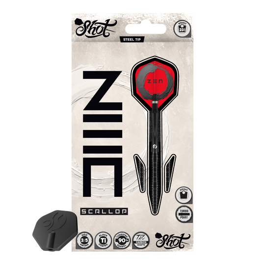 Shot ZEN Scallop Turbo Point Steeldarts - 23g