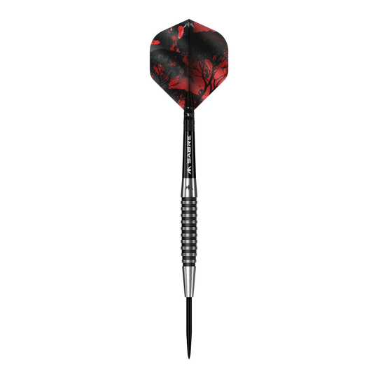 Lotki Mission Kunai Black PVD Steel Darts - 23g Mission Kunai Black PVD Steeldarts - 23g ist auf dieser Abbildung. Die Darts zeichnen sich durch ihre schwarze Oberfläche und das Gewicht von 23 Gramm aus.