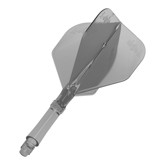 Loty L-Style L-System - Przezroczysta czerń Zu sehen sind die L-Style L-System Flights - Clear Black. Die Flights sind schwarz-transparent und für Darts geeignet.