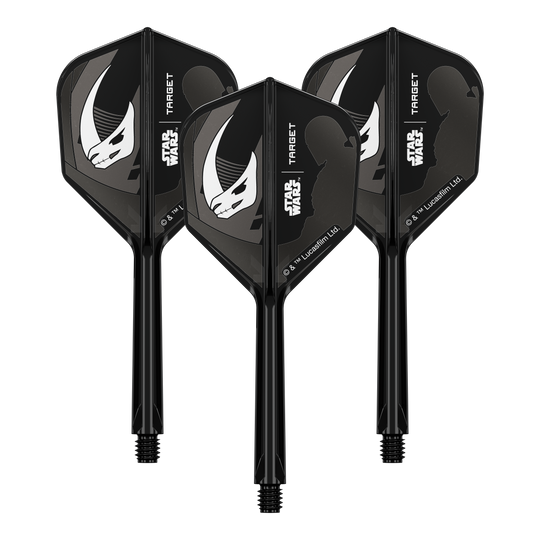 Zestaw Target Star Wars K-Flex Mandalorian No6 Flights Das Bild zeigt das Produkt '410625_Target_StarWars_K-Flex_Mandalorian_Armour_No6_Flights_33mm_2a'. Wahrscheinlich sind hier Mandalorian Armour Dart-Flights abgebildet.