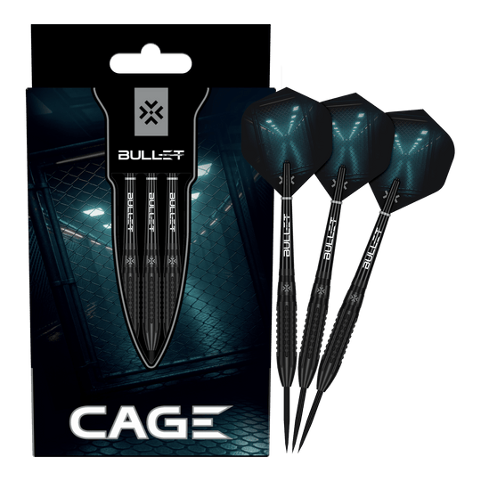 Stalowe lotki Bullet Cage Abgebildet sind die Bullet Cage Steeldarts. Das Produkt eignet sich ideal für Dartspieler.